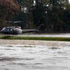 links und rechts Hochwasser