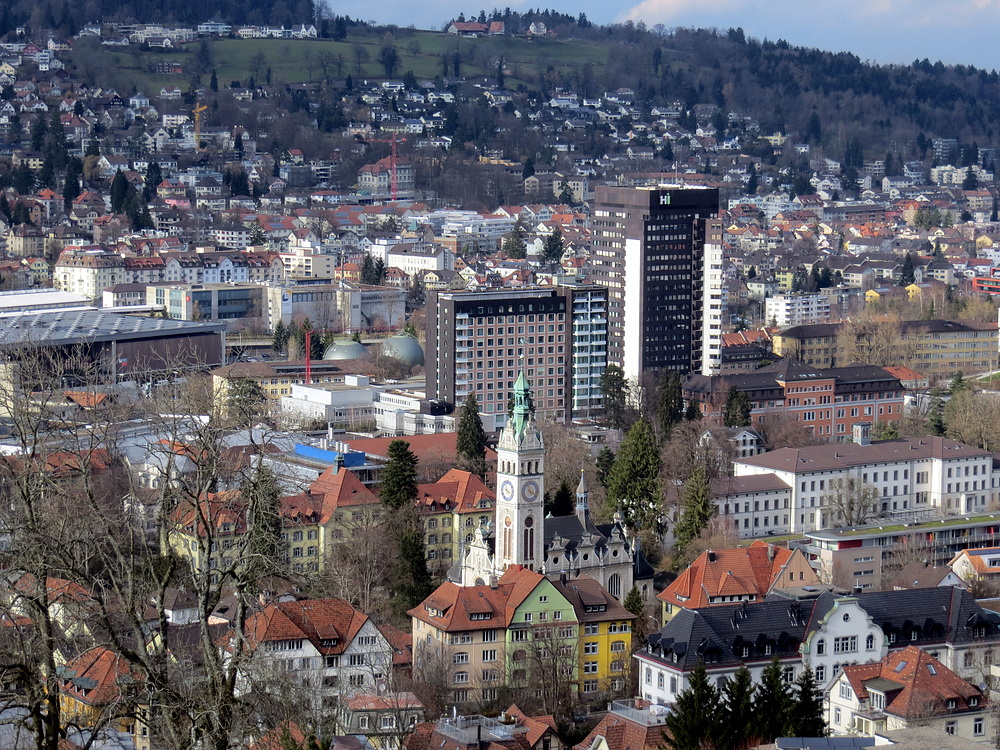 Linsenbühlkirche und Kantonsspital