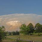 Linsenwolke im übergang zur Gewitterzelle.