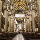 l’intérieur du Duomo de Milan 