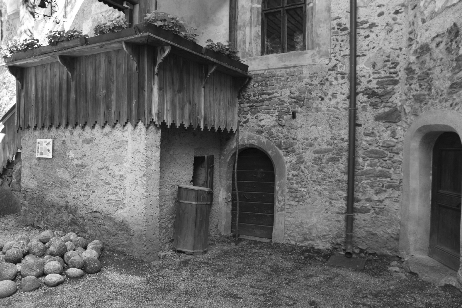 L'interno di un castello