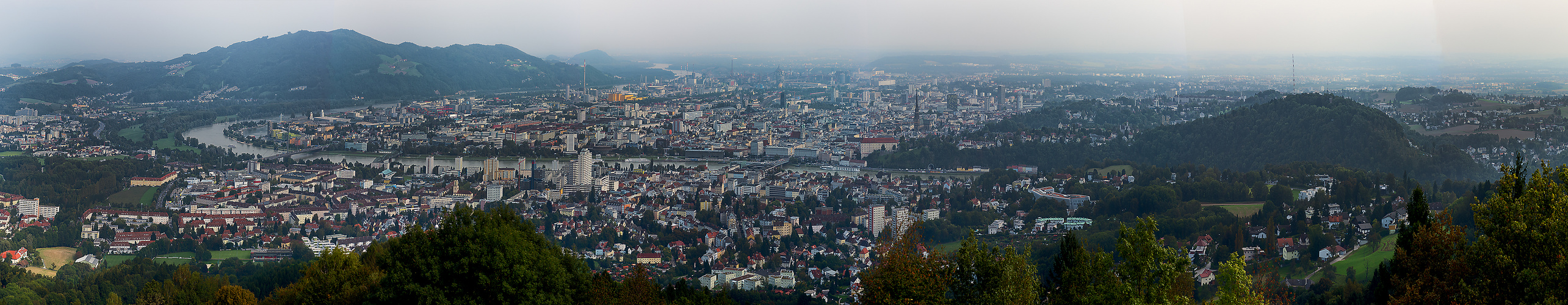 Linz vom Pöstlingberg aus