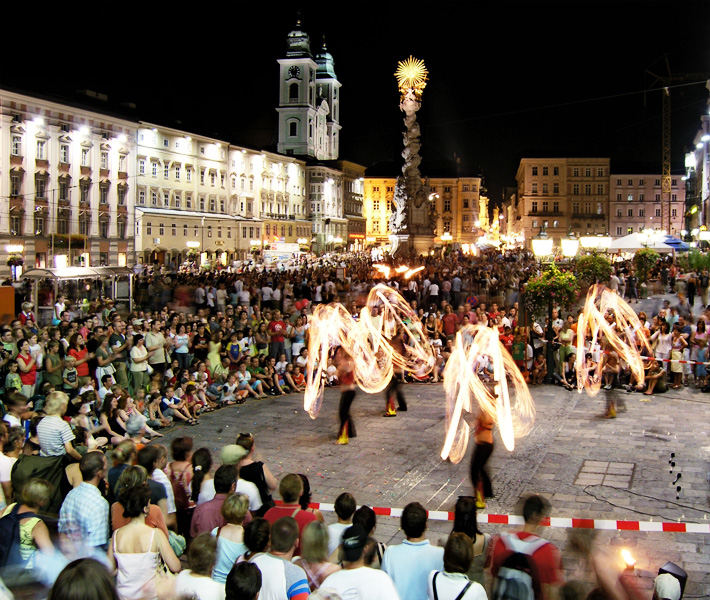 Linzer Pflasterspektakel – Feuershow