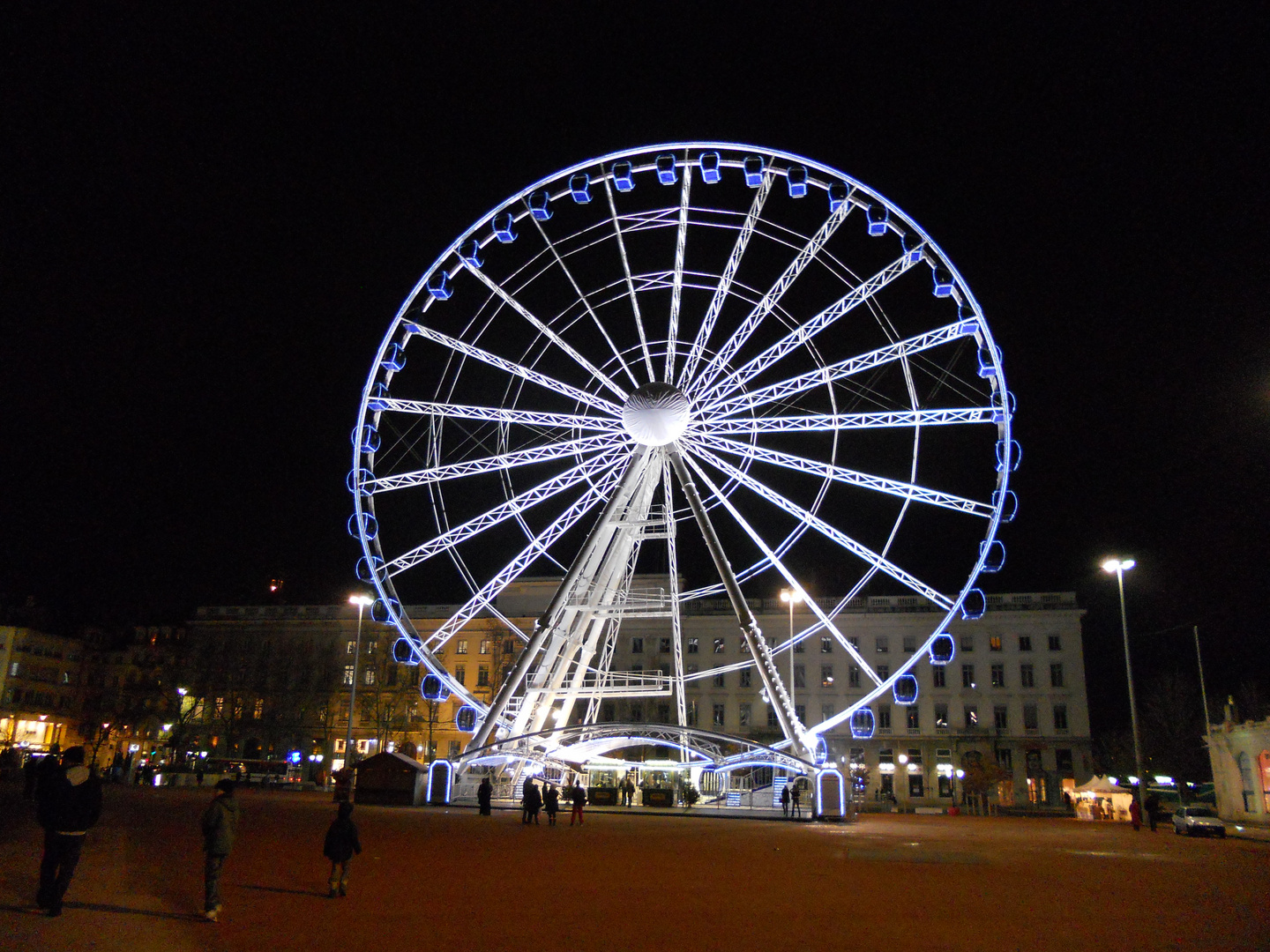 Lione - la ruota in Place Bellecour