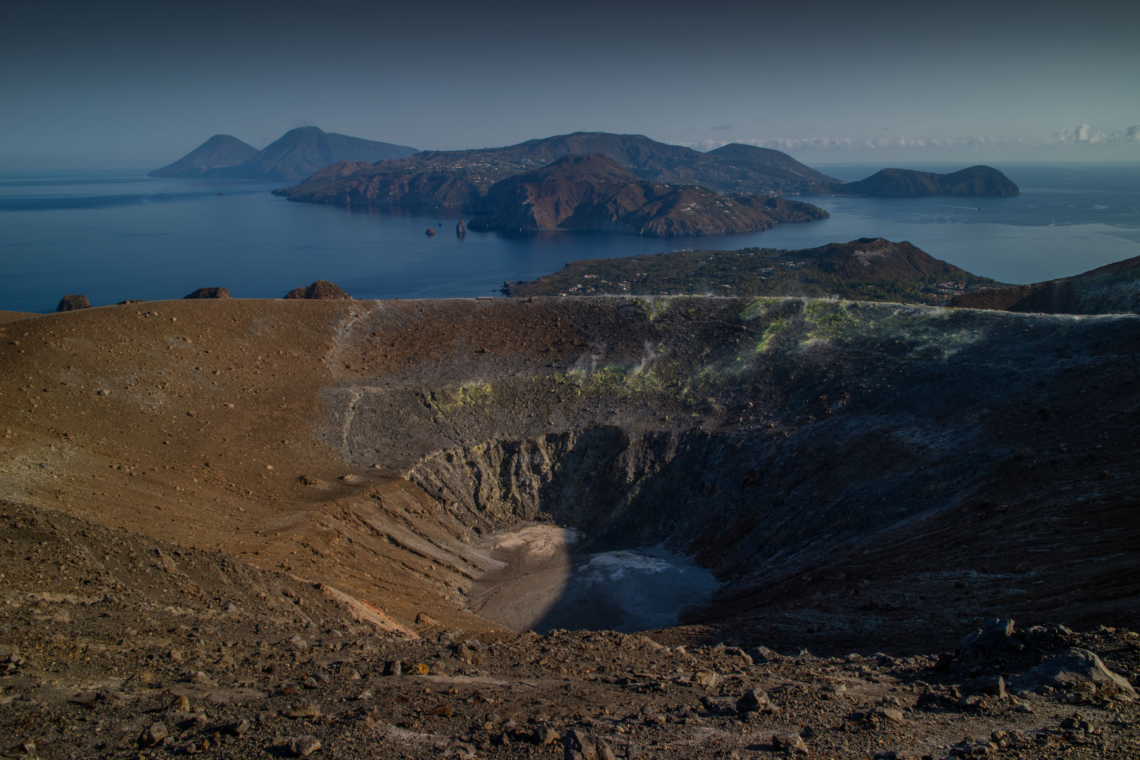 Lipari vue depuis Vulcano