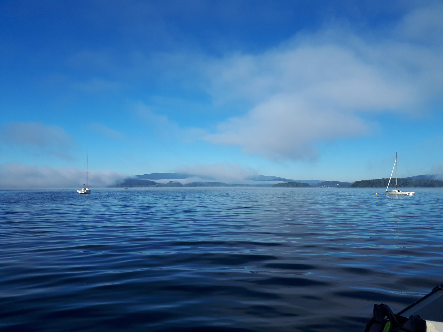 Lipno stausee morgens