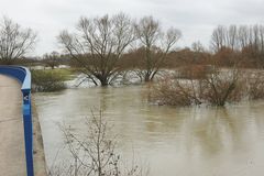 Lippe-Hochwasser von 2010 bei Werne-Stockum