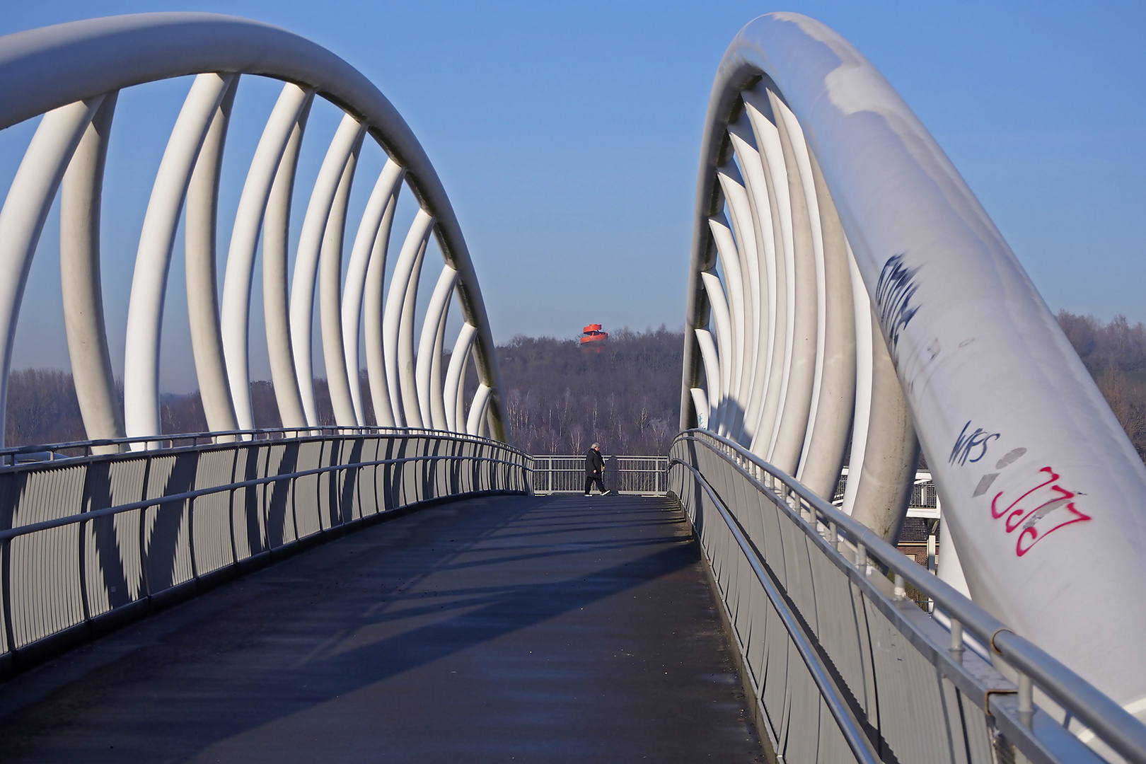 Lippeparkbrücke über den Kanal zwischen Hamm-Herringen und Hamm-Bockum-Hövel