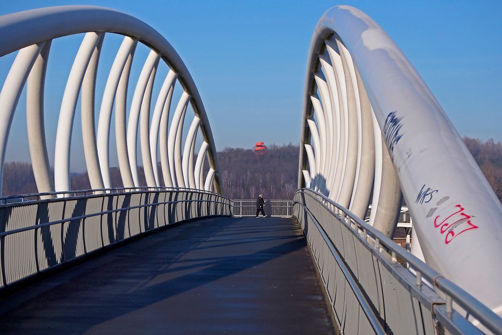 Lippeparkbrücke über den Kanal zwischen Hamm-Herringen und Hamm-Bockum-Hövel