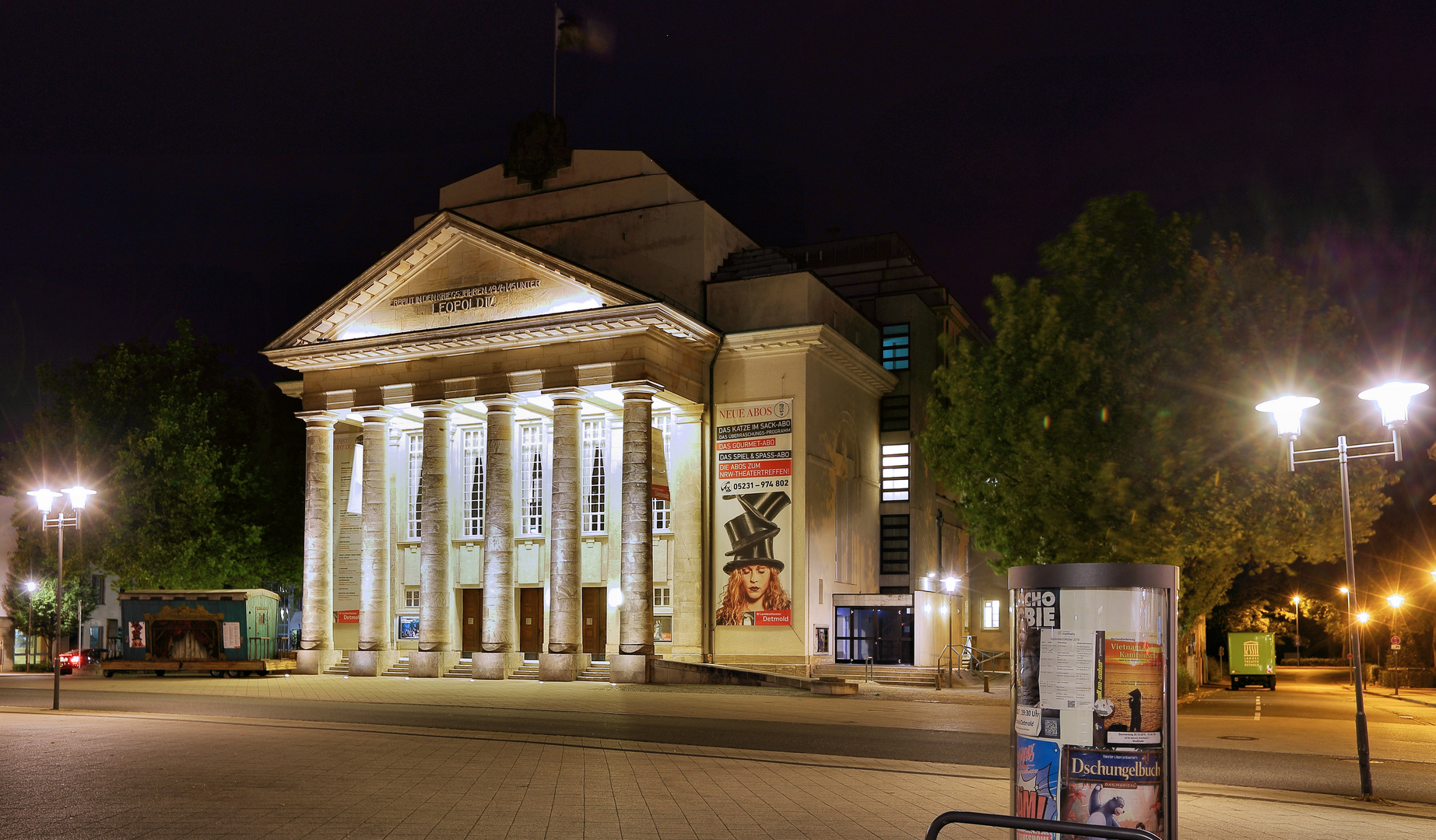 Lippisches Landestheater - Detmold bei Nacht