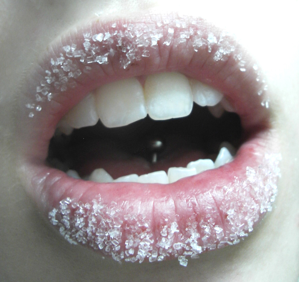 Lips with sugar