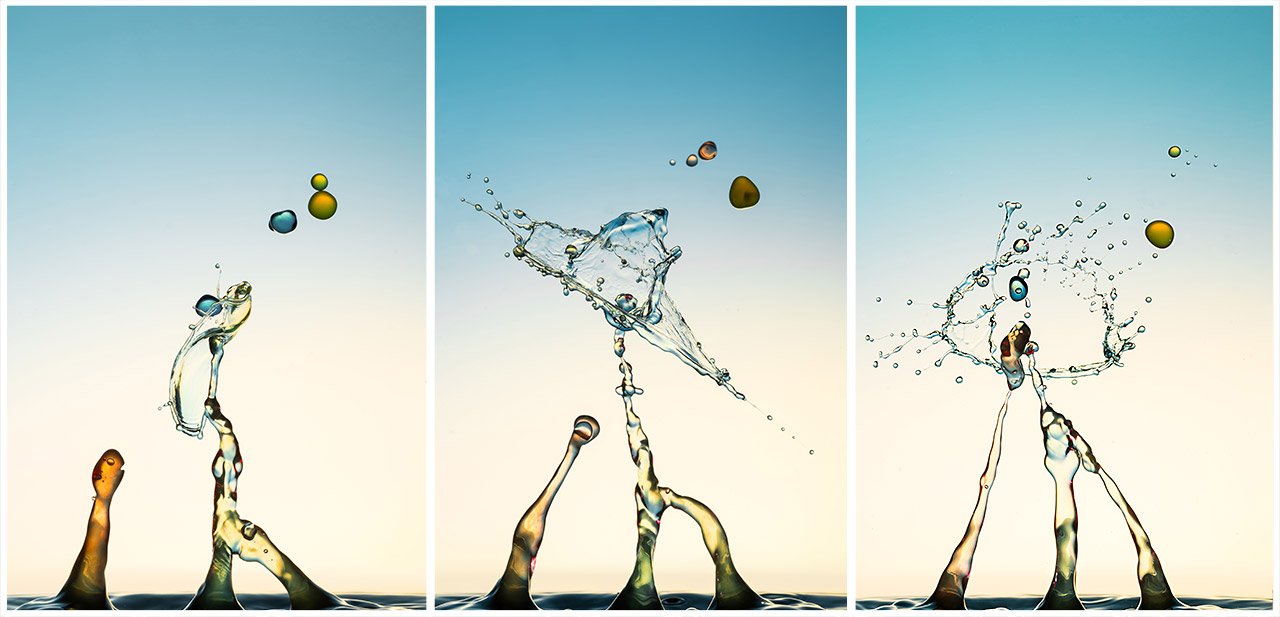 liquid comic Foto & Bild experimente, wasser, tropfen Bilder auf