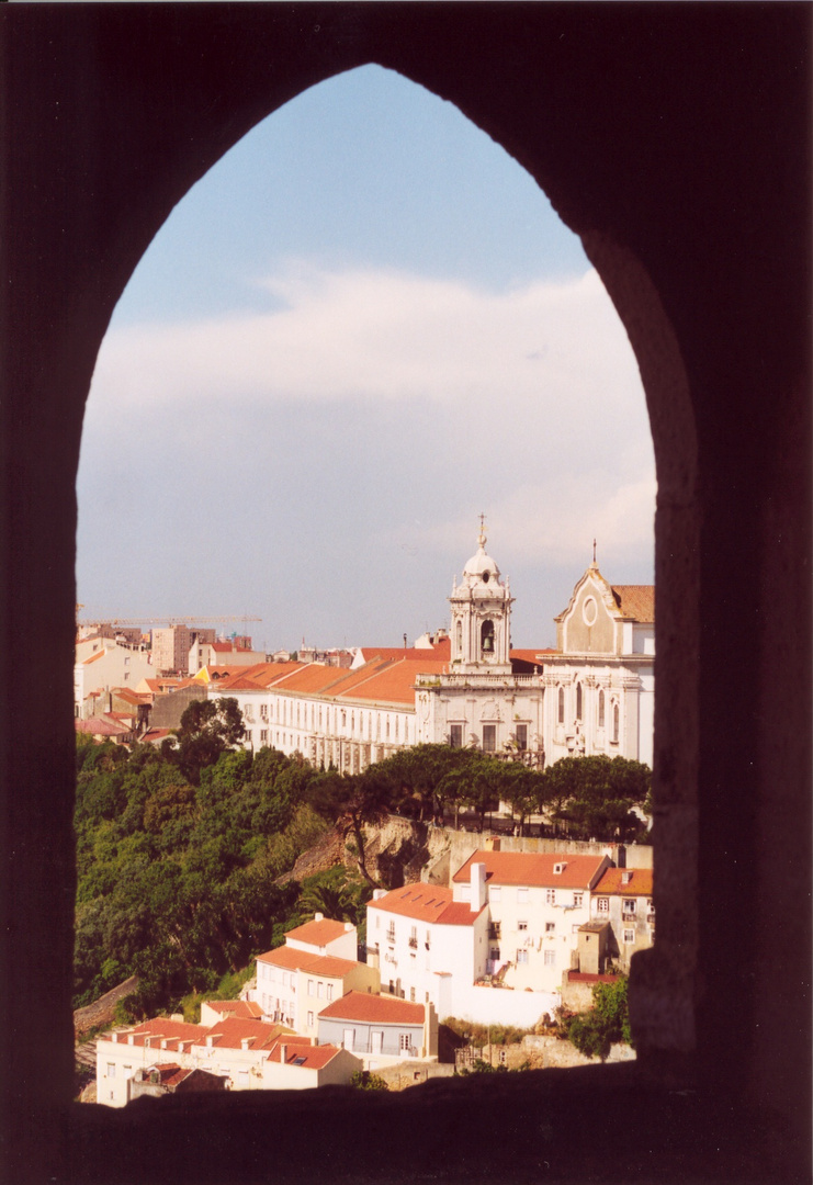 Lisboa 2001 Blick vom Castello