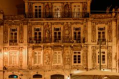 Lisboa by night - Alte Fassade