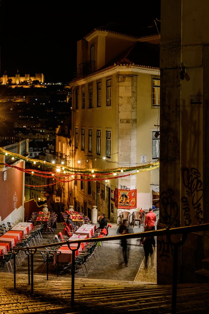 Lisboa by night - Außenlocation im Januar