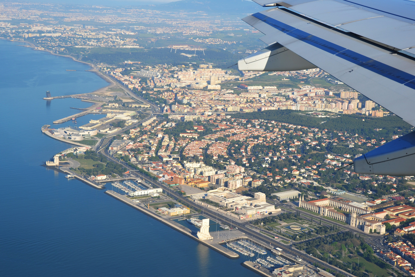 Lisboa vue d'avion