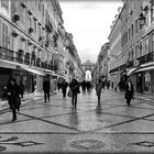 Lisbona grigia e piovosa.