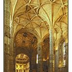 Lisbona: Interno della chiesa dedicata a Maria attigua al "Mosteiro dos Jerónimos "