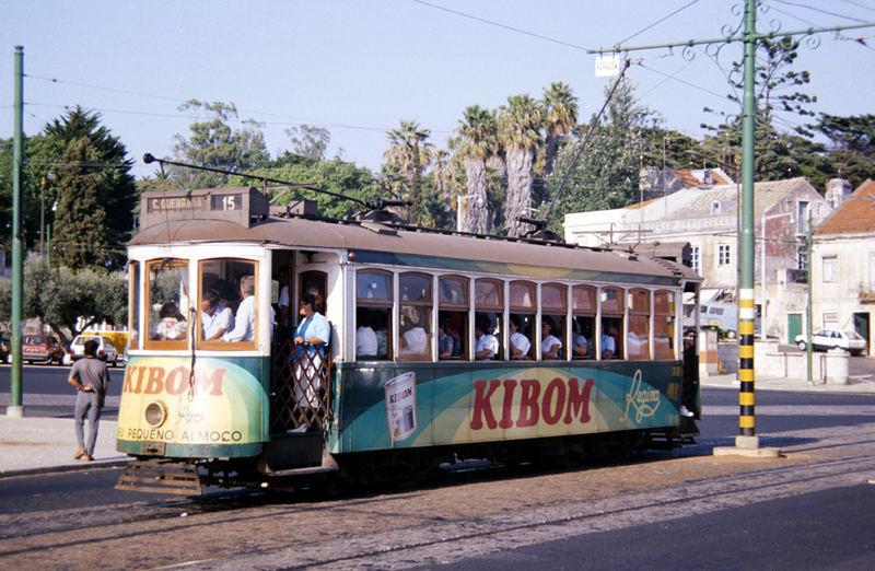 Lissabon 1988 Straßenbahn ....