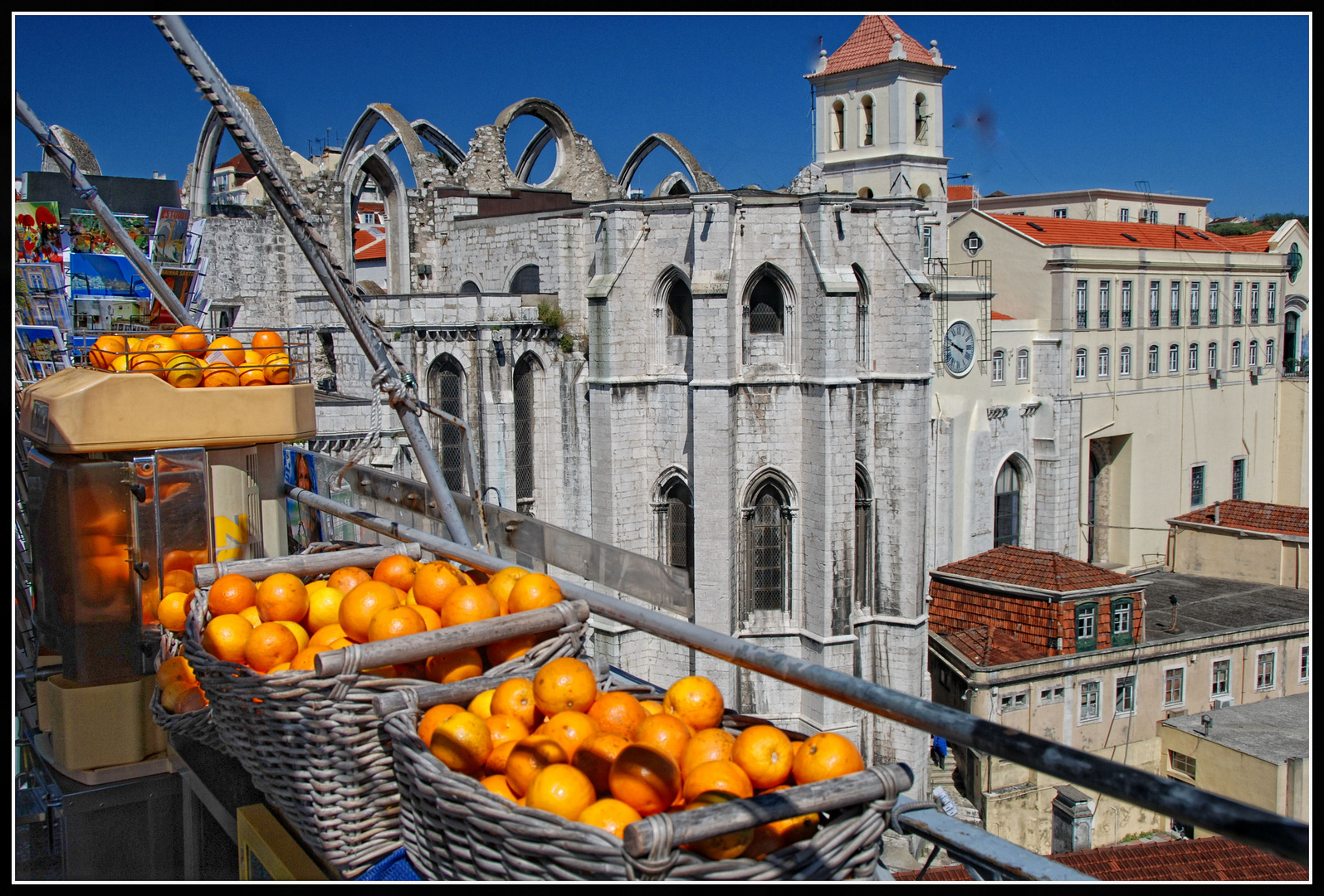 Lissabon  Auf dem Elevador de Santa Justa