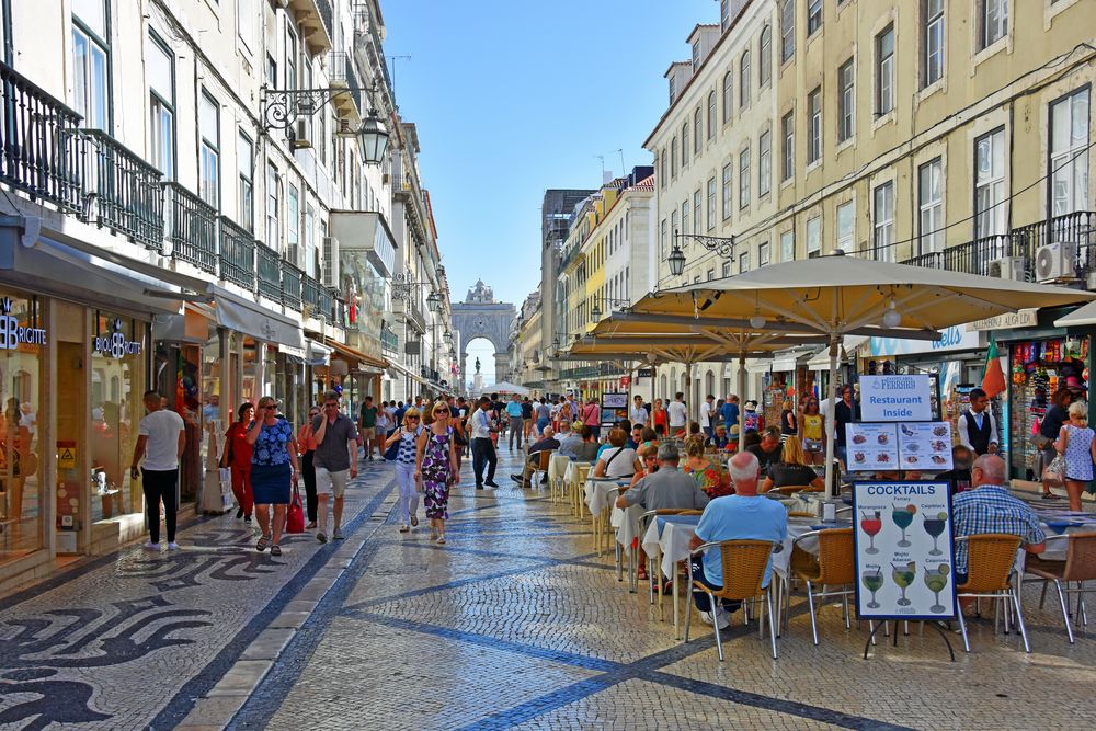 Lissabon, auf der Rua Augusta