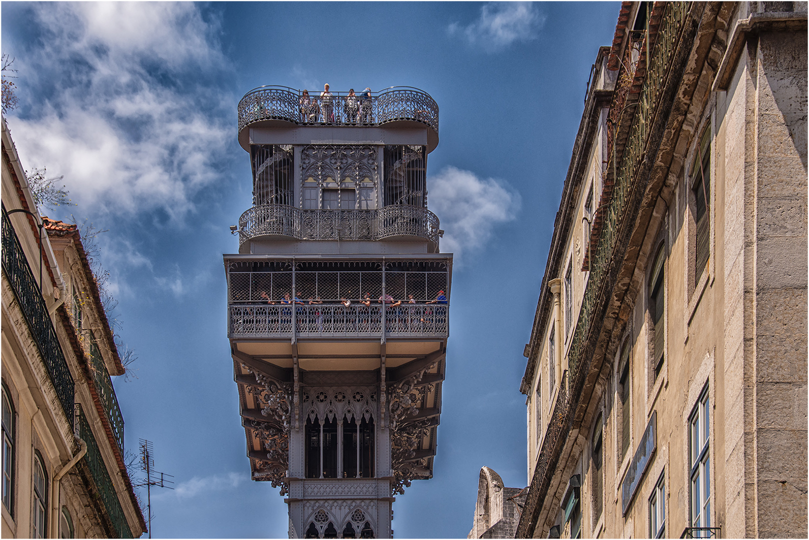 Lissabon Aufzug Elevador de Santa Justa