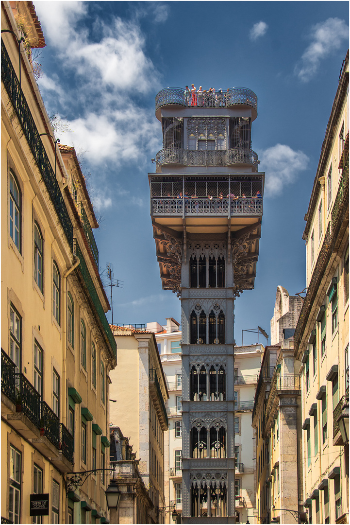 Lissabon Aufzug Elevador de Santa Justa