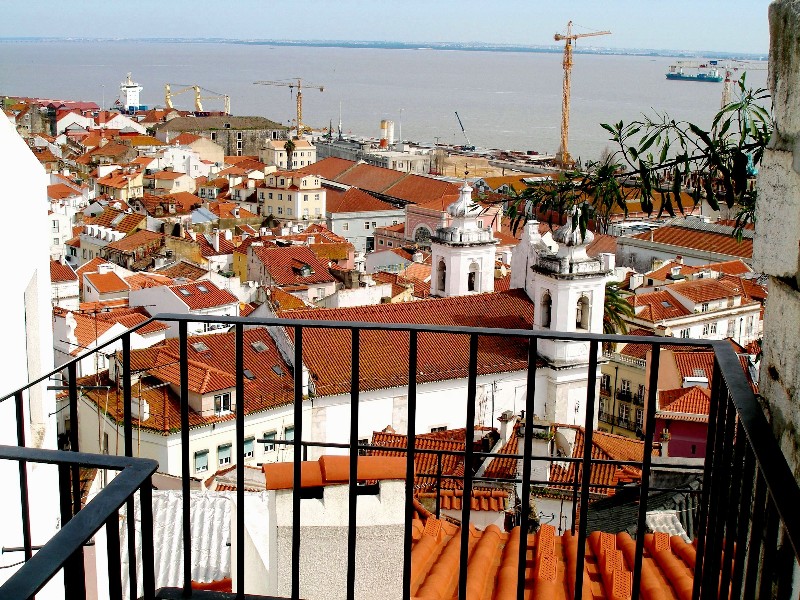 Lissabon, Aussicht auf den Flus