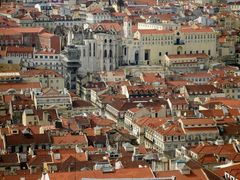 Lissabon: Blick-von-der-Burg-in-die-Stadt