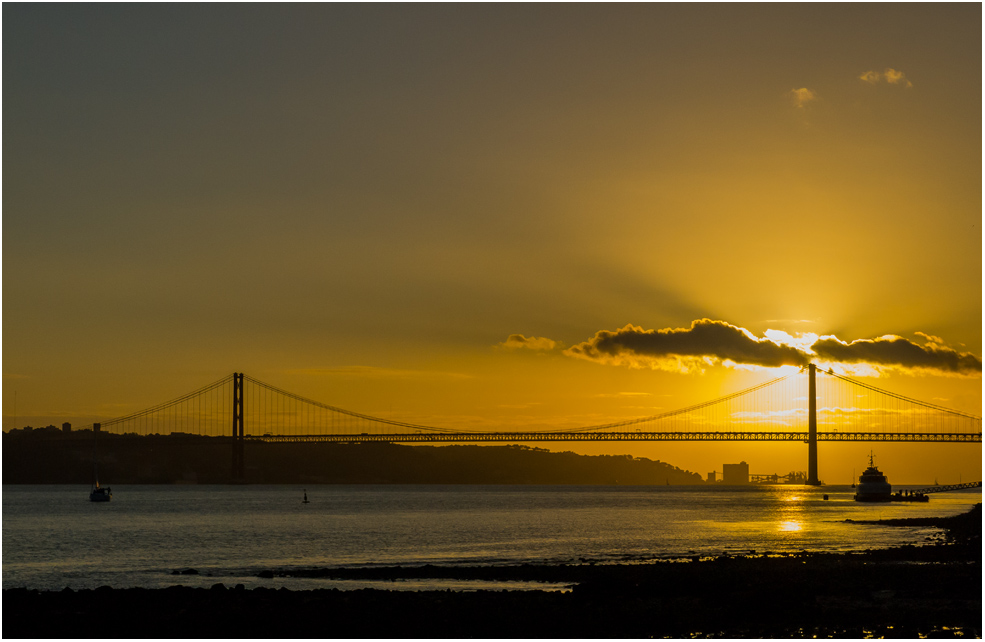 Lissabon, der berühmte Sonnenuntergang....
