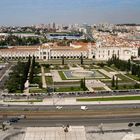 Lissabon: ein Rückblick auf das berühmte Kloster mit dem großen Brunnen.