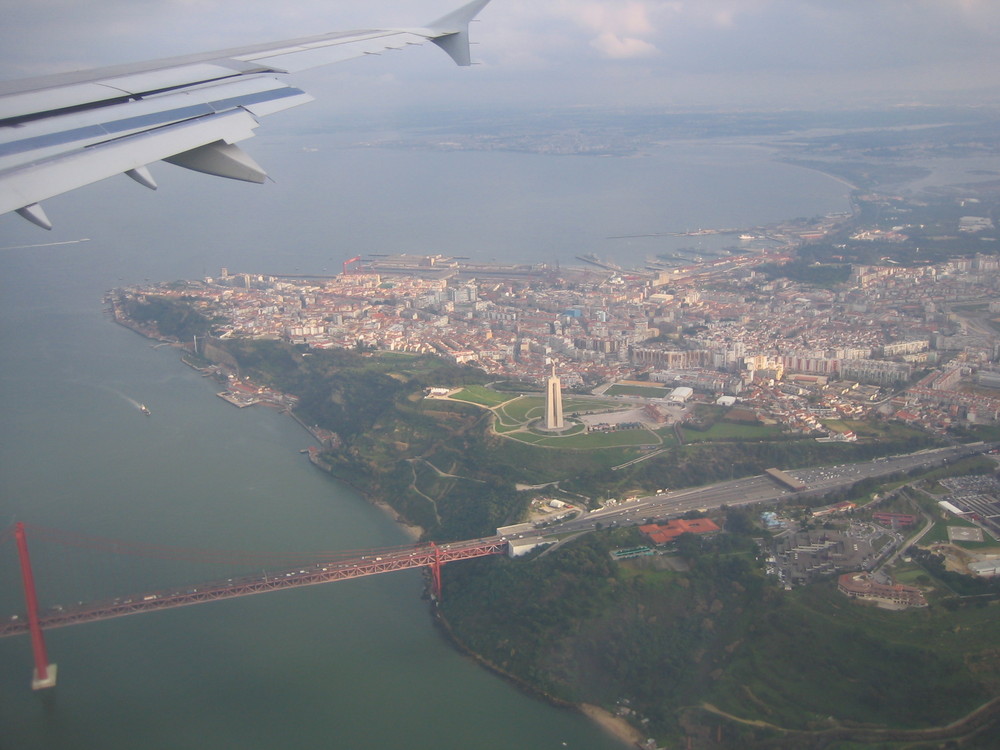 Lissabon im Anflug