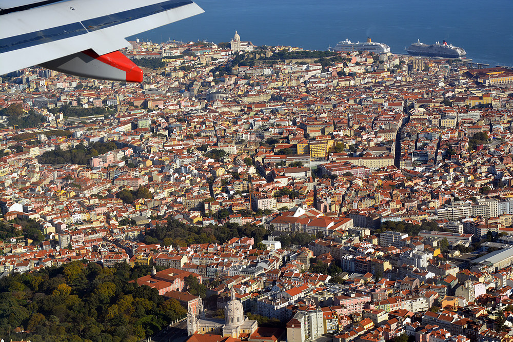 Lissabon - Landeanflug