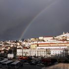 Lissabon mit Regenbogen