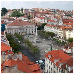 Lissabon – Praça de D. Pedro IV - Praça do Rossio