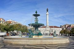 Lissabon , Praca Dom Pedro IV - Rossio