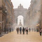 Lissabon - Rua Augusta im Frühjahr