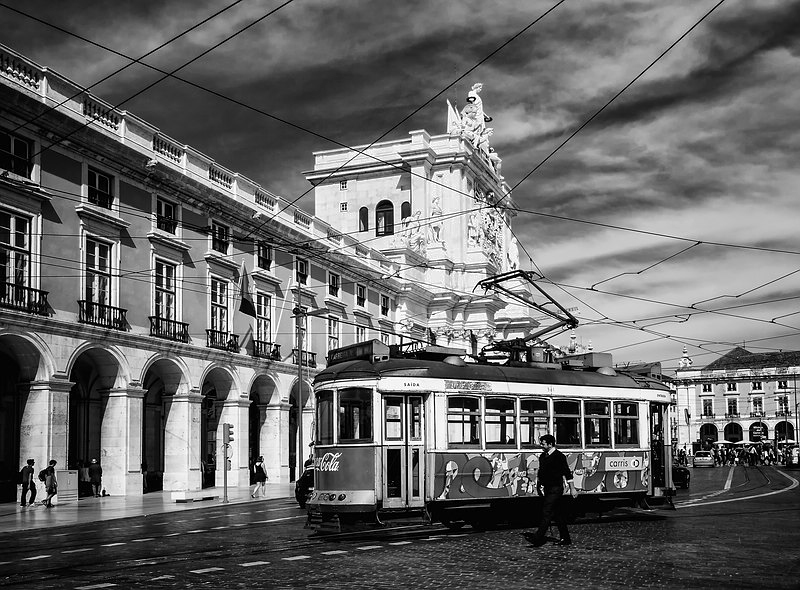 Lissabon Schwarz Weiss Foto Bild Europe Portugal Stadt Und Land Bilder Auf Fotocommunity