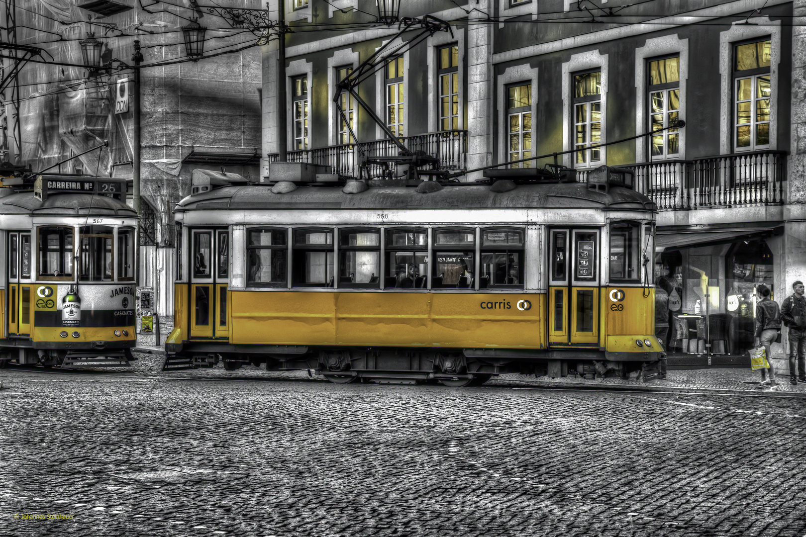 Lissabon Straßenbahn-Bearbeitet