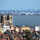Lissaboner Altstadt und der Fluss
