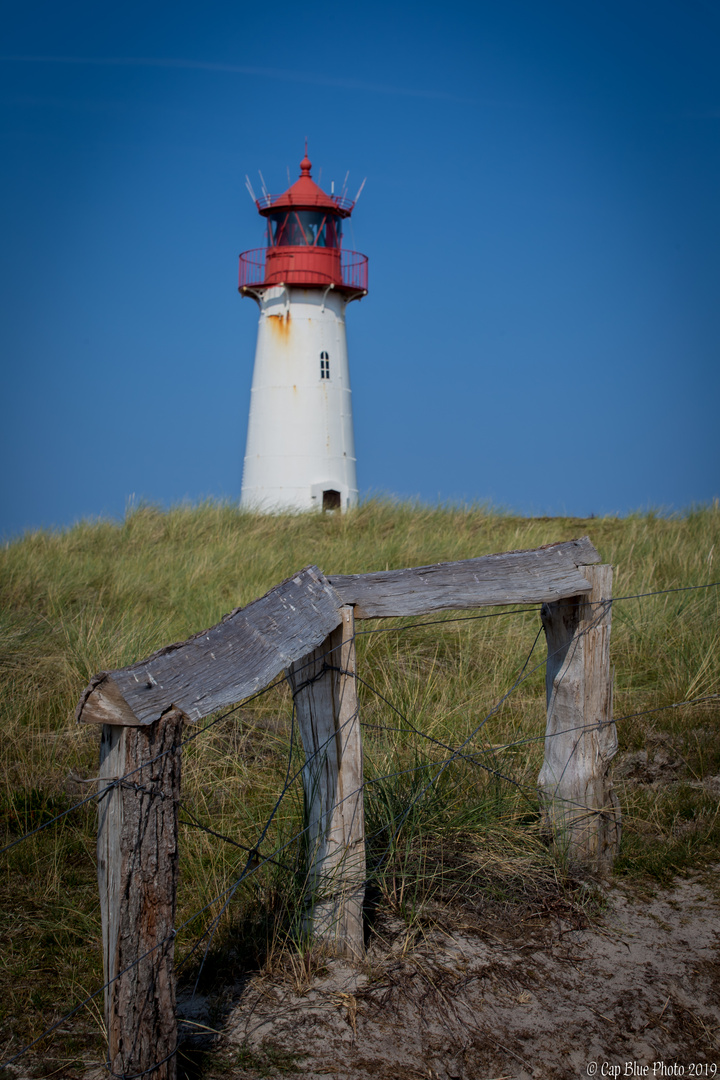 List West Leuchtturm mit Zaun