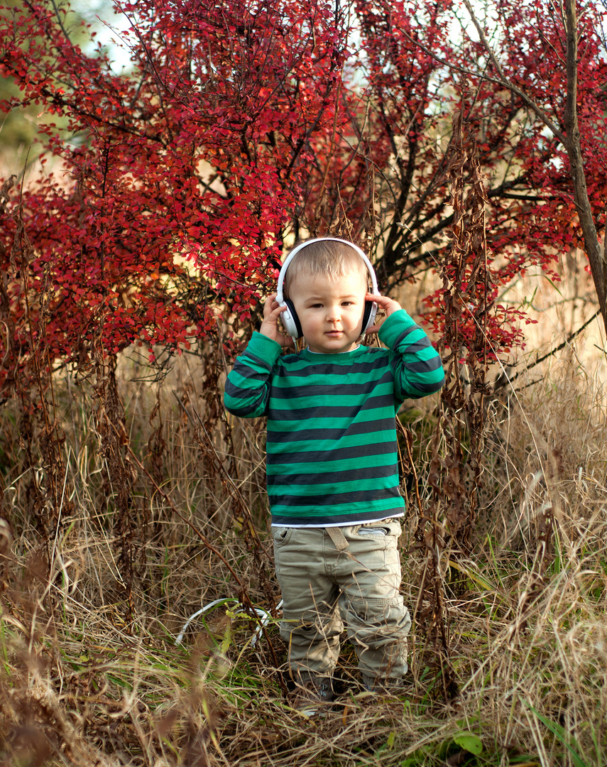 listening to music