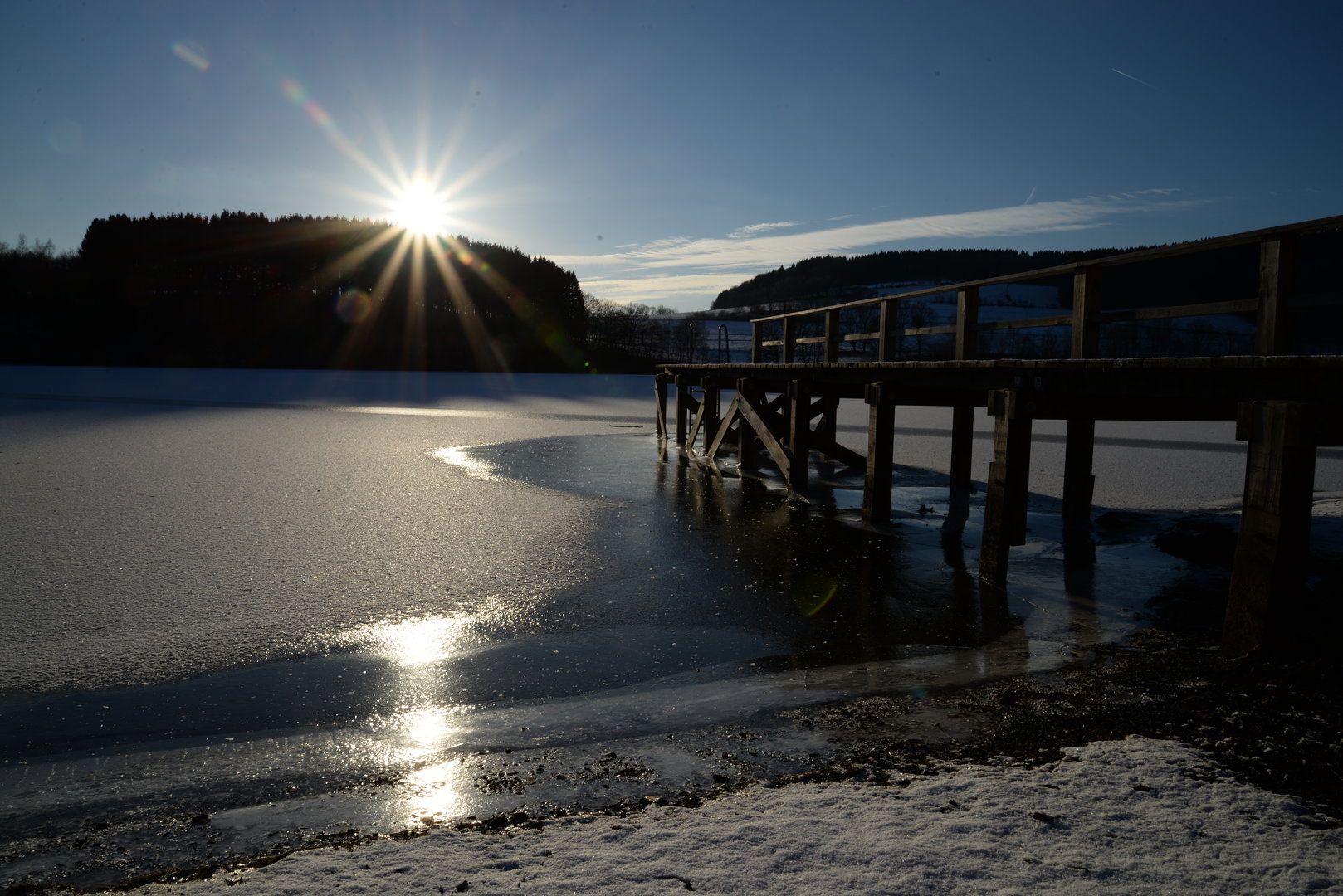 Listertalsperre im Winter