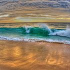 lit sky over the Indian Ocean