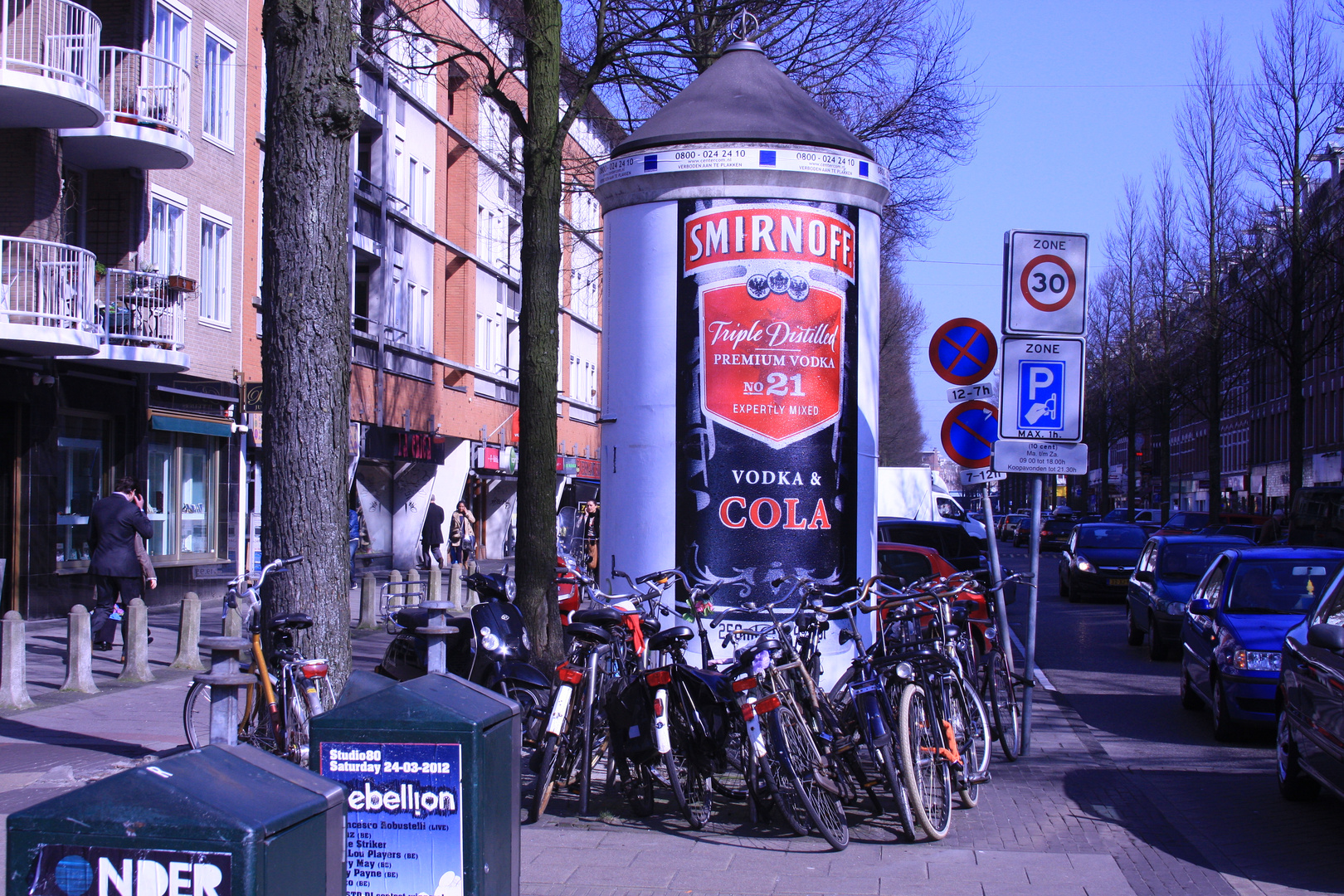 Litfaßsäule in Amsterdam-Ost