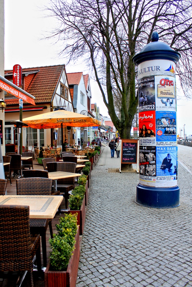 Litfaßsäule Warnemünde