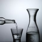 Litroflasche und Glas