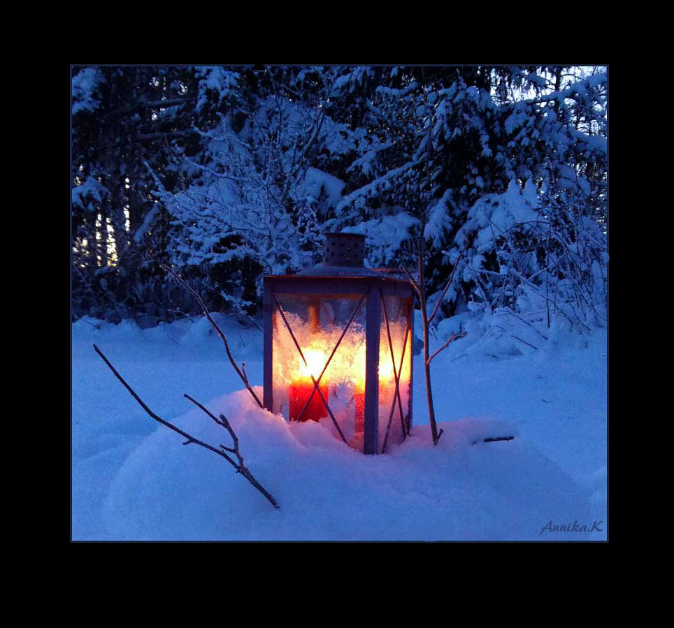Littel light in the winter mood