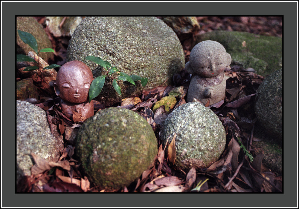 Little Buddha in einem Wald um Nara/Japan