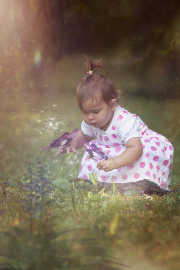 Little Butterfly Girl